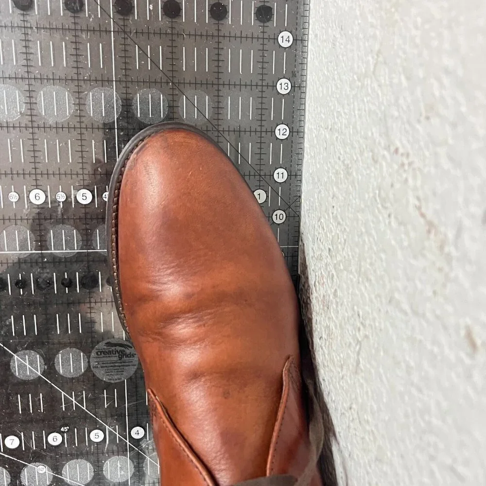 Johnston & Murphy Est. 1850 Men Sz 11 Brown Leather Plain Toe Chukka Ankle Boot